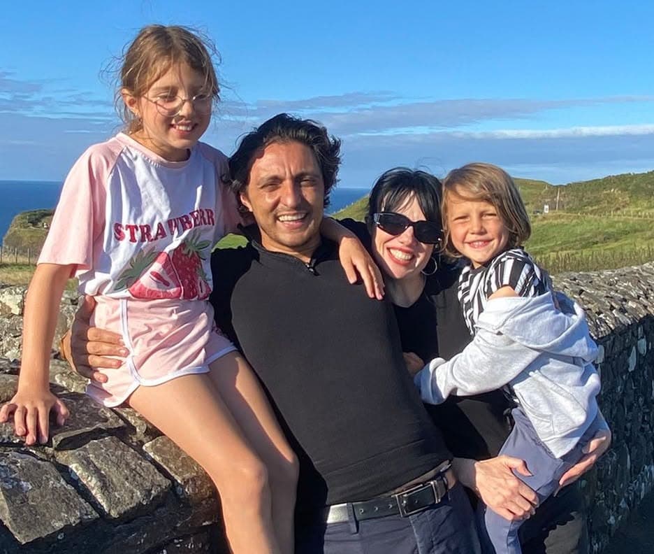 Amir Rafiai with his family